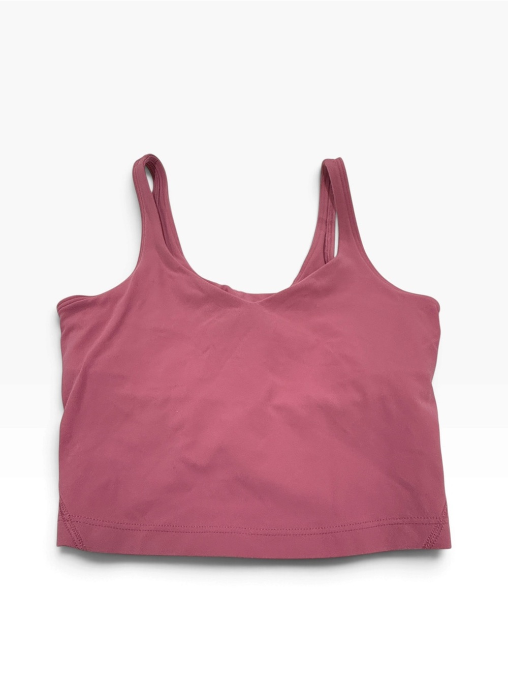 Lululemon Coral Pink Align Tank Top Bralette Shelf Sports Bra Size 4